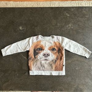 Molo kid dog sweatshirt EUC size 3